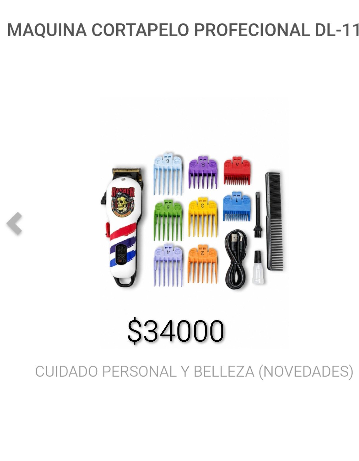 MAQUINA CORTADORA DE PELO